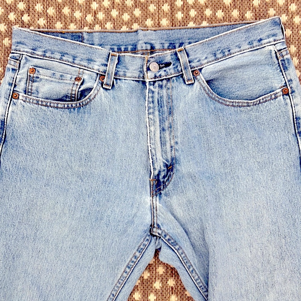 Levi’s men’s 505 regular fit jeans, no stretch,straight leg, original zipper fly - Picture 4 of 8